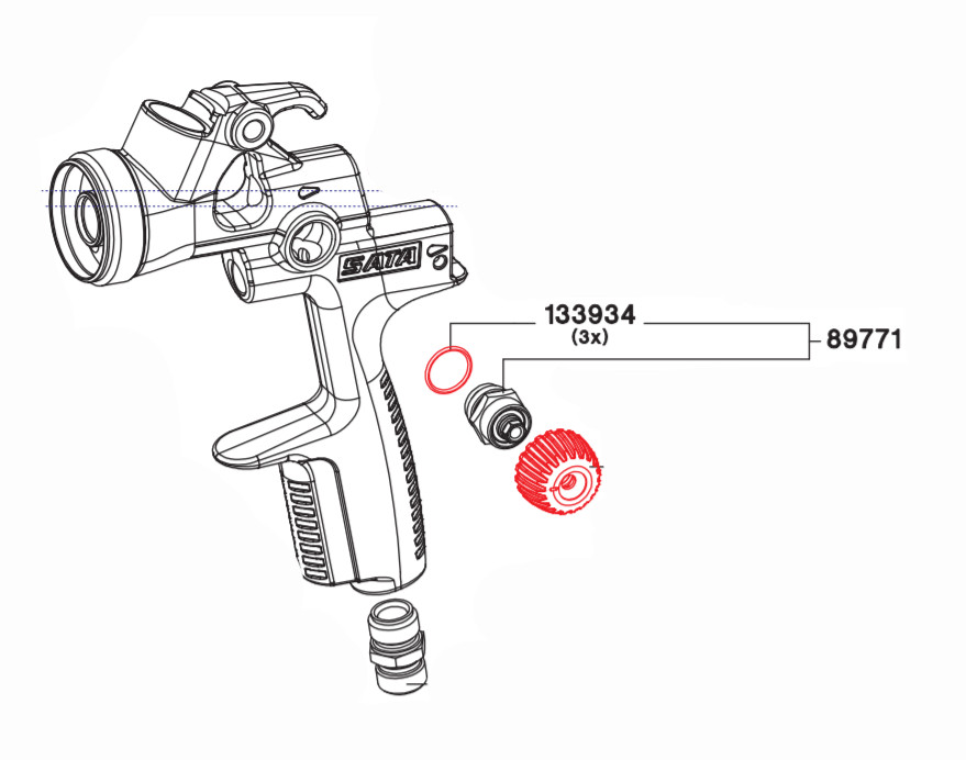 Spindel CPL For Rund/Flat Spray Control 89771