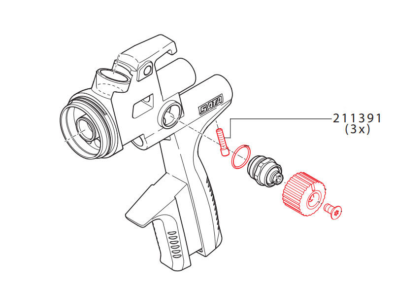 Locking Screw For Air Micrometer