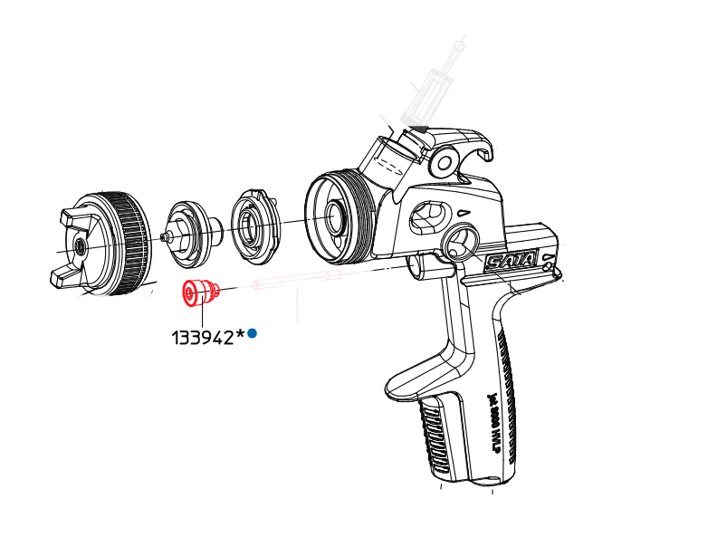 Pakningsholder For Luftstempel Til 3000