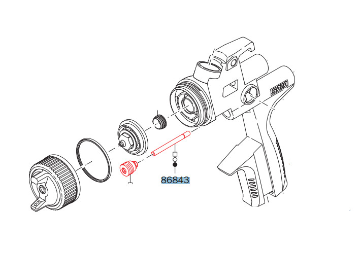 Luftstempelstang 86843