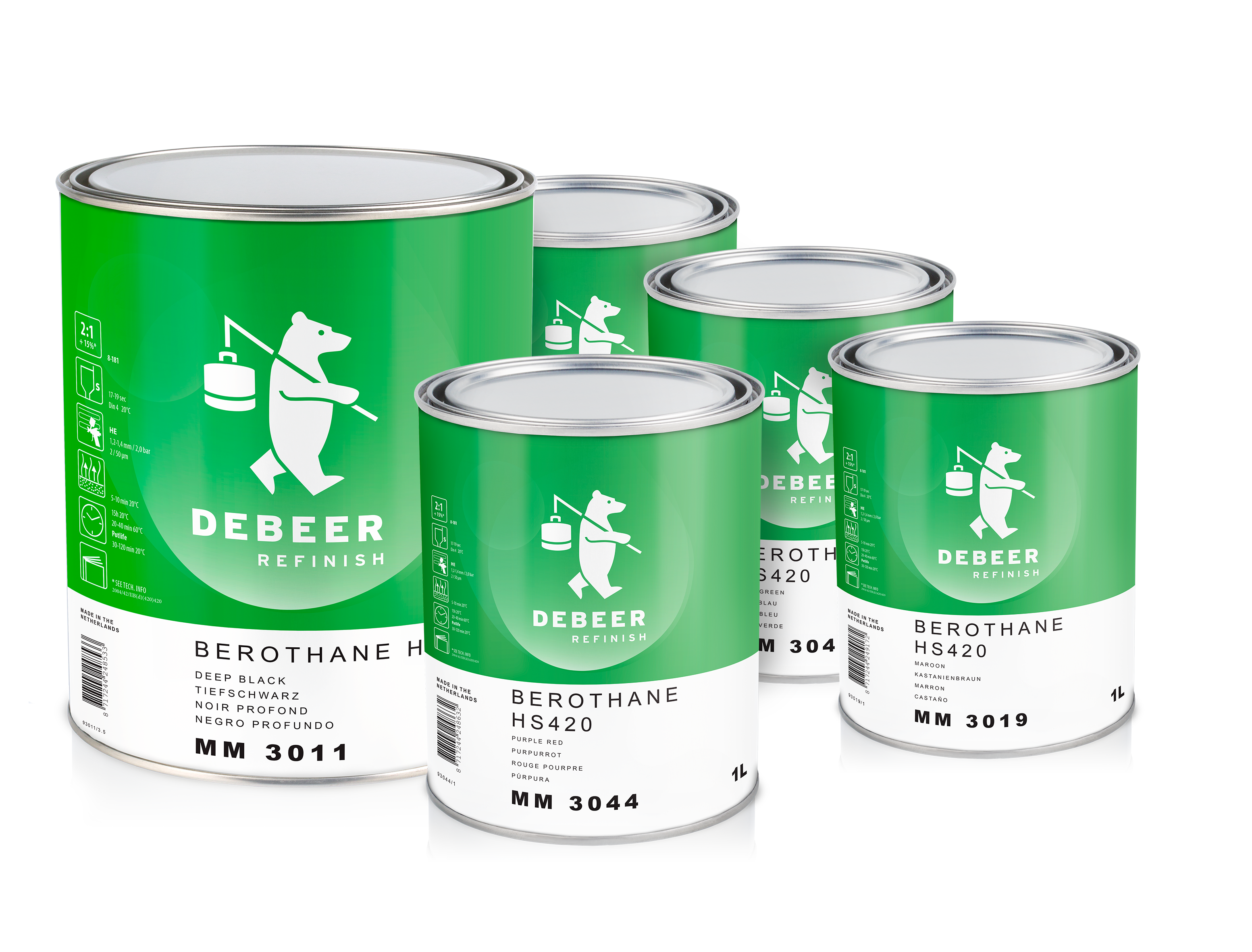 Berothane HS420 3000 Serie Farger