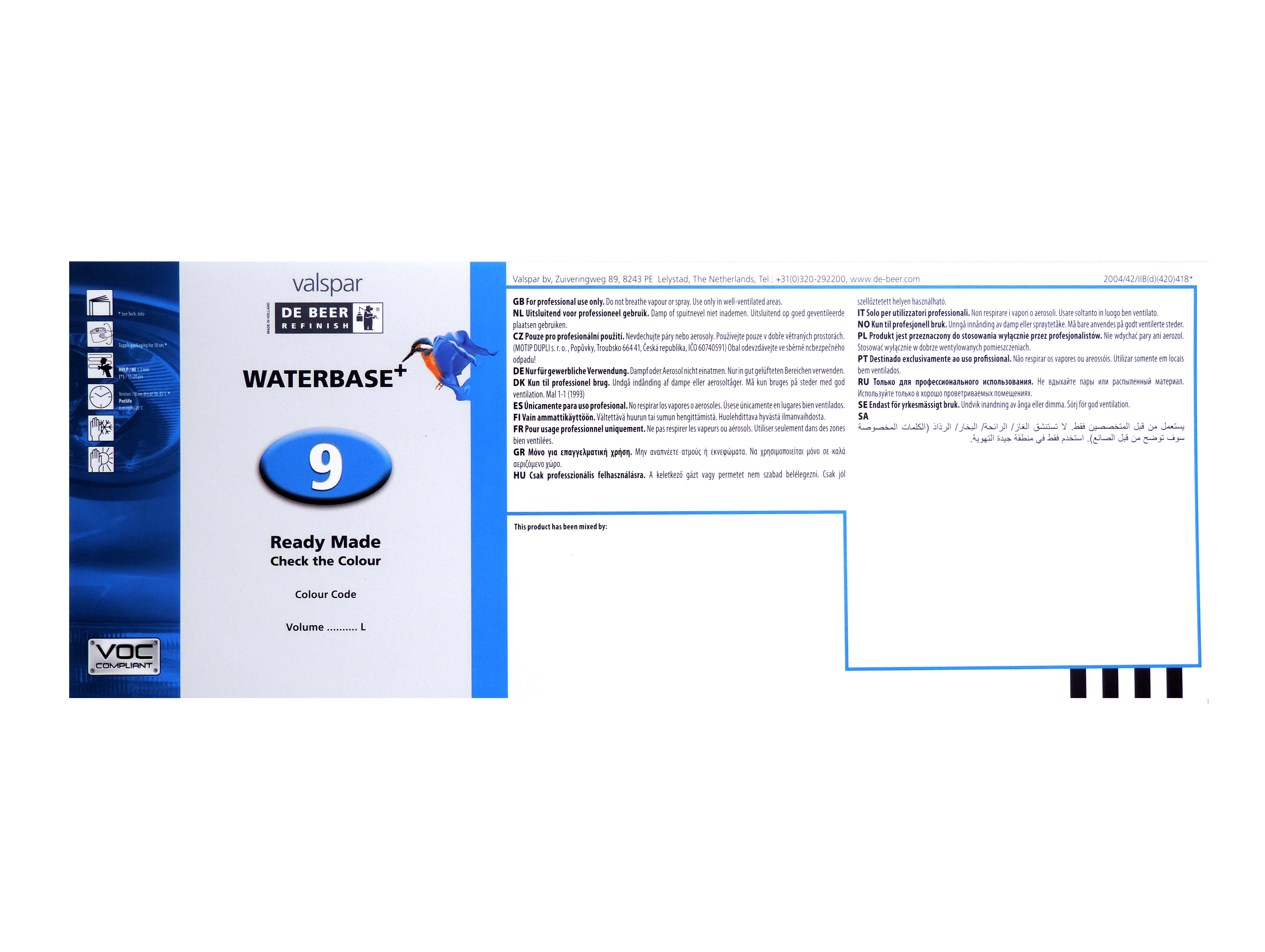 Debeer 900+ Etikett For Boks