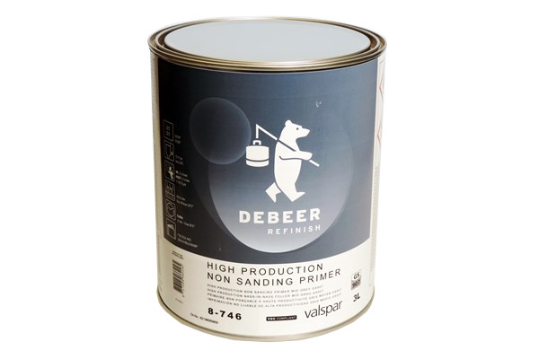 8-74610 Debeer High Production Non-Sanding Primer Hvit Gs903