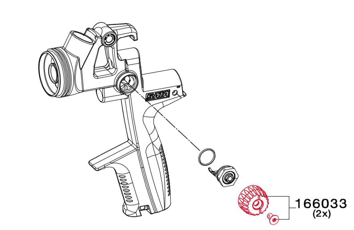 Kontrollknapp Med Skrue 166033
